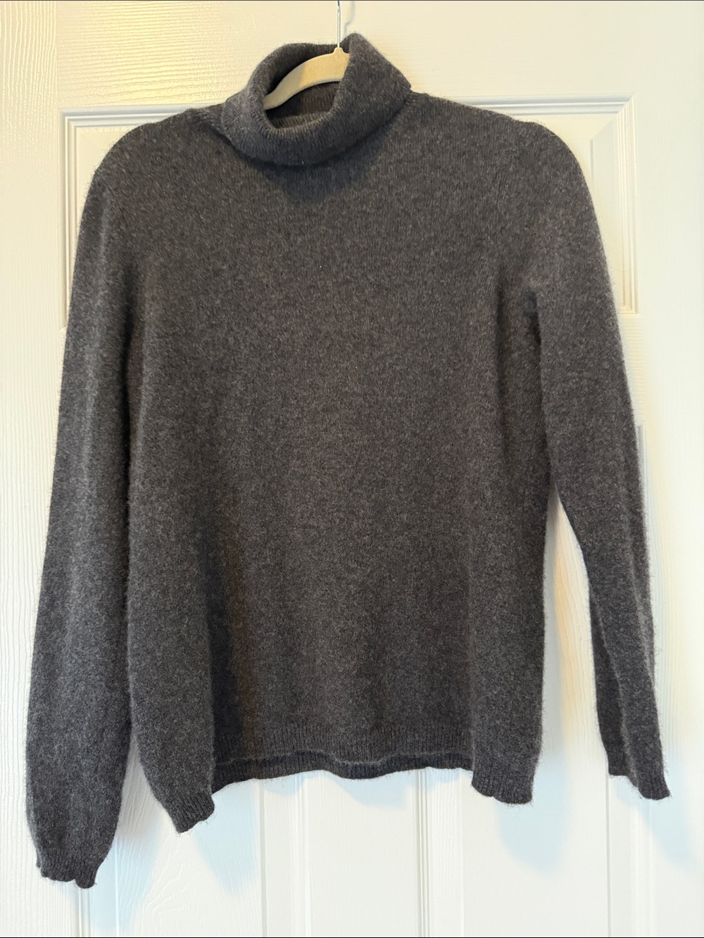 Ann Taylor Cashmere Dark Charcoal Turtleneck Sweater
